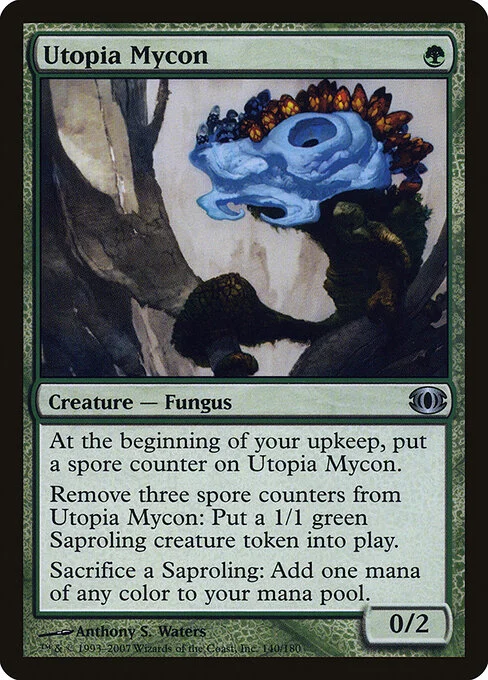Utopia Mycon, carta Magic di tipo Creature — Fungus illustrata da Anthony S. Waters