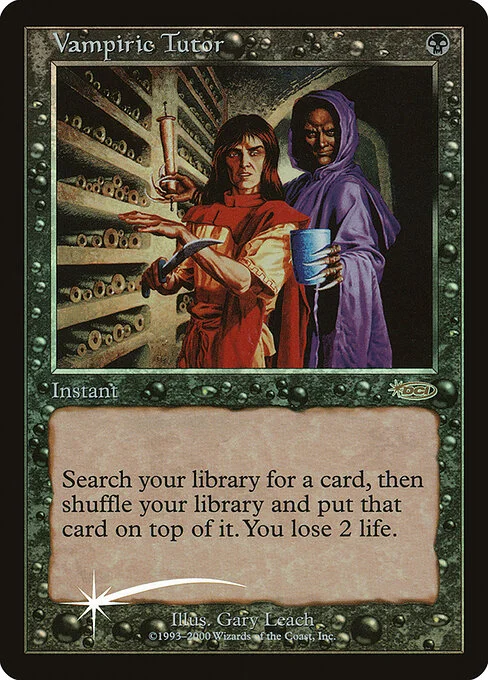 Vampiric Tutor, carta Magic di tipo Instant illustrata da Gary Leach