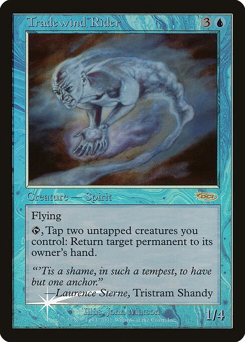 Tradewind Rider, carta Magic di tipo Creature — Spirit illustrata da John Matson
