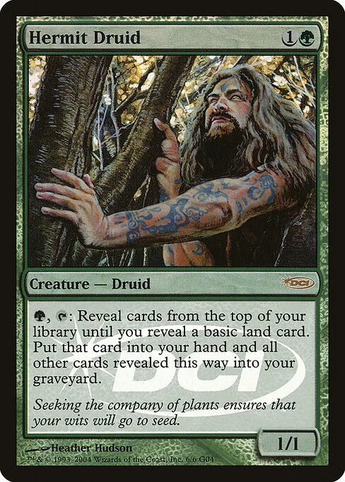 Hermit Druid, carta Magic di tipo Creature — Human Druid illustrata da Heather Hudson