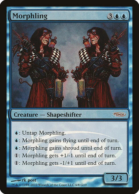 Morphling, carta Magic di tipo Creature — Shapeshifter illustrata da rk post