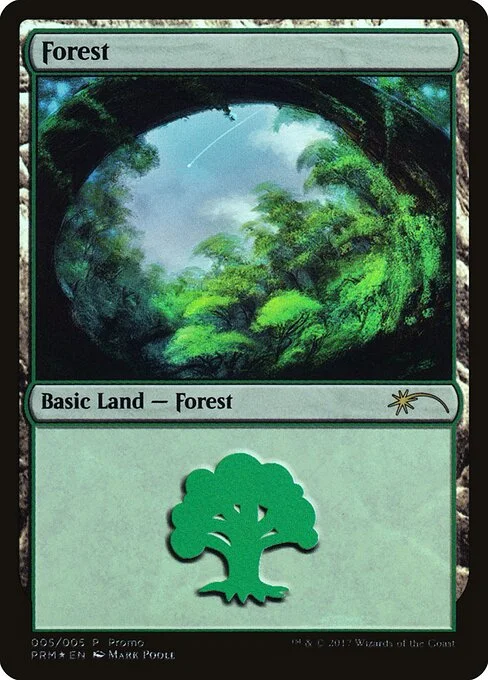 Forest, carta Magic di tipo Basic Land — Forest illustrata da Mark Poole