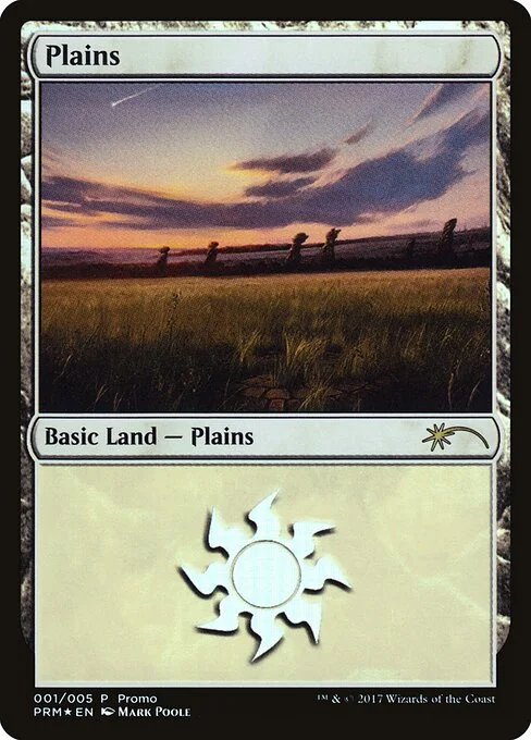 Plains, carta Magic di tipo Basic Land — Plains illustrata da Mark Poole