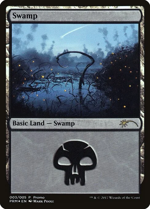 Swamp, carta Magic di tipo Basic Land — Swamp illustrata da Mark Poole