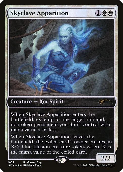 Skyclave Apparition, carta Magic di tipo Creature — Kor Spirit illustrata da Mila Pesic