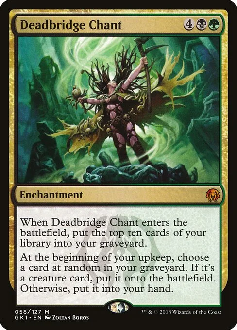 Deadbridge Chant, carta Magic di tipo Enchantment illustrata da Zoltan Boros