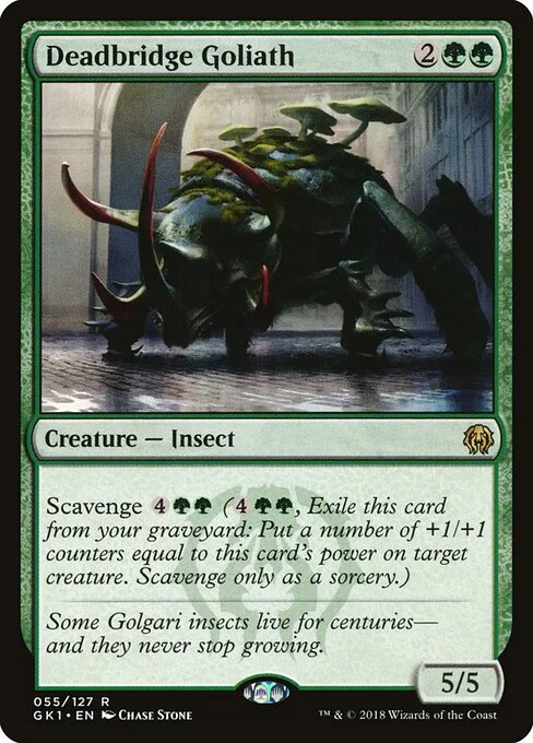 Deadbridge Goliath, carta Magic di tipo Creature — Insect illustrata da Chase Stone