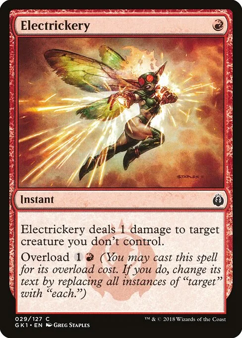 Electrickery, carta Magic di tipo Instant illustrata da Greg Staples