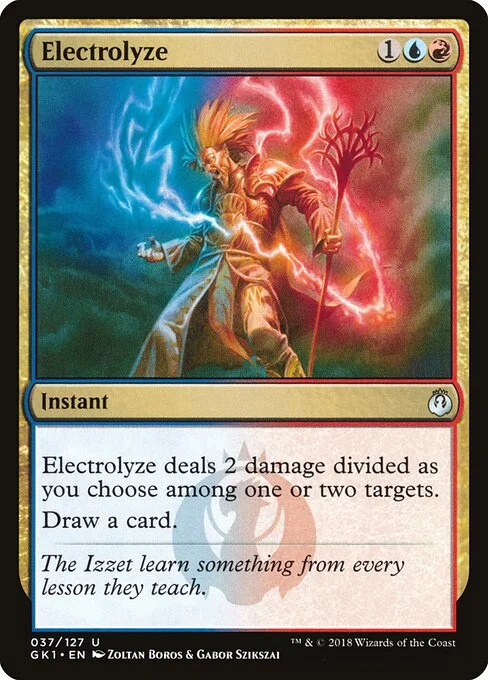 Electrolyze, carta Magic di tipo Instant illustrata da Zoltan Boros & Gabor Szikszai