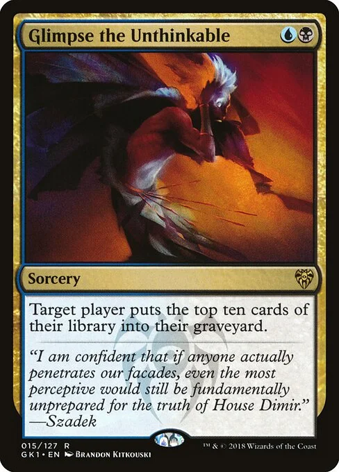 Glimpse the Unthinkable, carta Magic di tipo Sorcery illustrata da Brandon Kitkouski