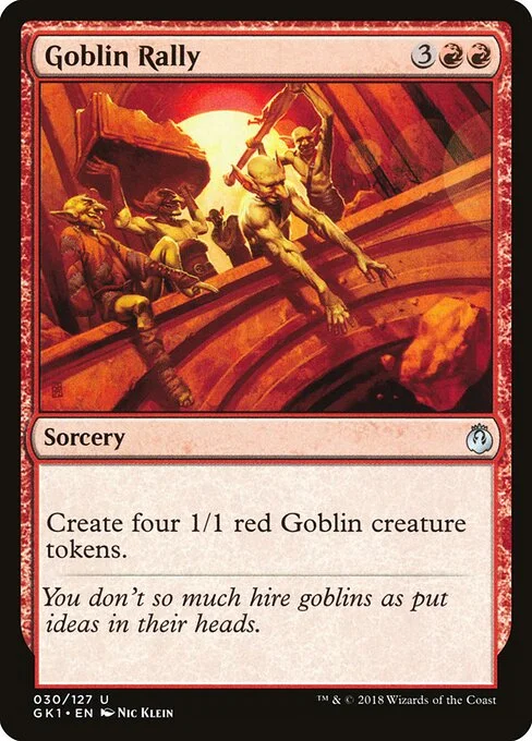 Goblin Rally, carta Magic di tipo Sorcery illustrata da Nic Klein