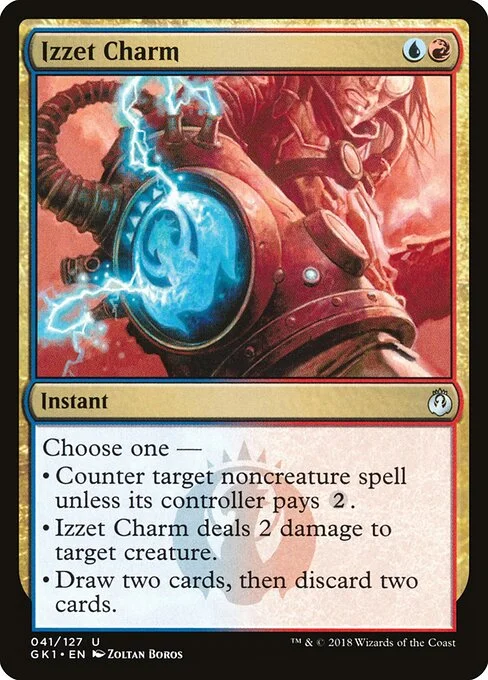 Izzet Charm, carta Magic di tipo Instant illustrata da Zoltan Boros
