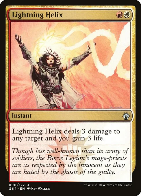 Lightning Helix, carta Magic di tipo Instant illustrata da Kev Walker