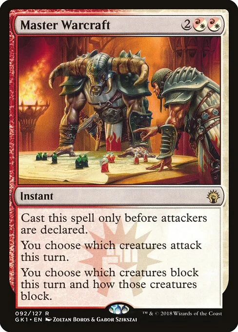 Master Warcraft, carta Magic di tipo Instant illustrata da Zoltan Boros & Gabor Szikszai