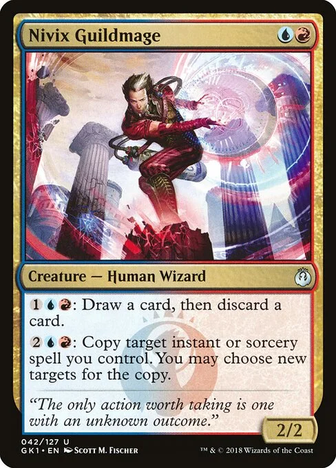 Nivix Guildmage, carta Magic di tipo Creature — Human Wizard illustrata da Scott M. Fischer