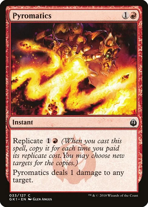 Pyromatics, carta Magic di tipo Instant illustrata da Glen Angus