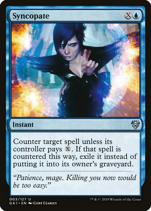 Syncopate, carta Magic di tipo Instant illustrata da Clint Cearley