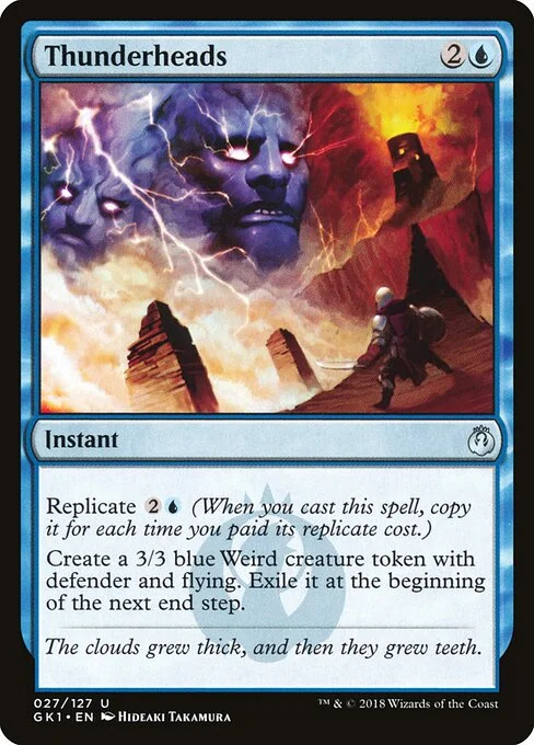 Thunderheads, carta Magic di tipo Instant illustrata da Hideaki Takamura