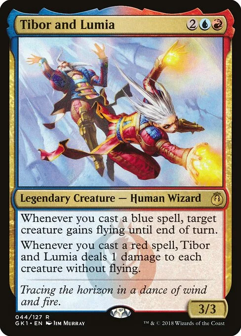 Tibor and Lumia, carta Magic di tipo Legendary Creature — Human Wizard illustrata da Jim Murray