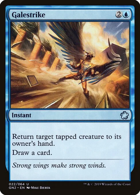 Galestrike, carta Magic di tipo Instant illustrata da Mike Bierek