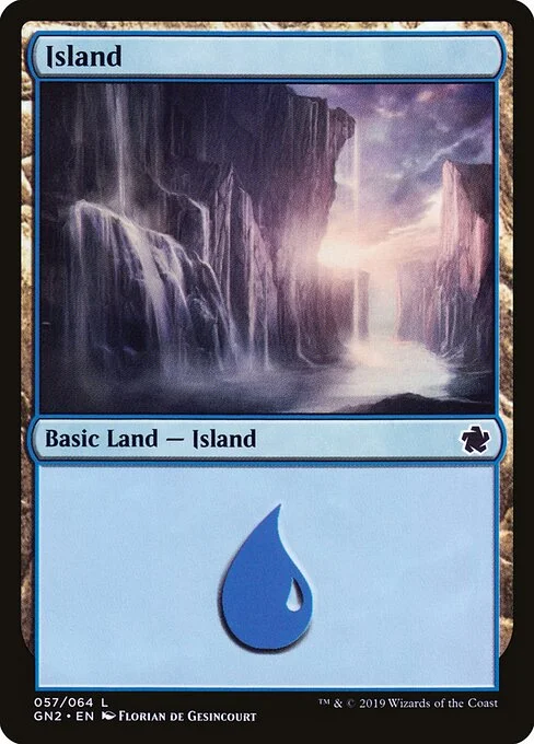 Island, carta Magic di tipo Basic Land — Island illustrata da Florian de Gesincourt