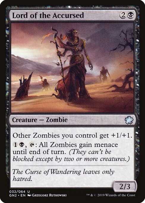 Lord of the Accursed, carta Magic di tipo Creature — Zombie illustrata da Grzegorz Rutkowski