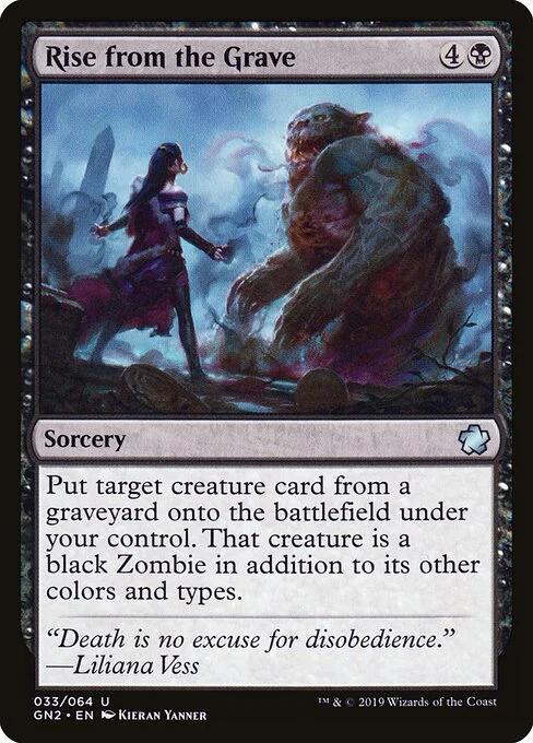 Rise from the Grave, carta Magic di tipo Sorcery illustrata da Kieran Yanner