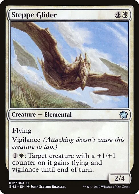 Steppe Glider, carta Magic di tipo Creature — Elemental illustrata da John Severin Brassell