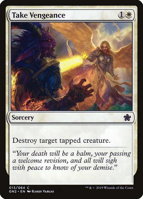 Take Vengeance, carta Magic di tipo Sorcery illustrata da Randy Vargas