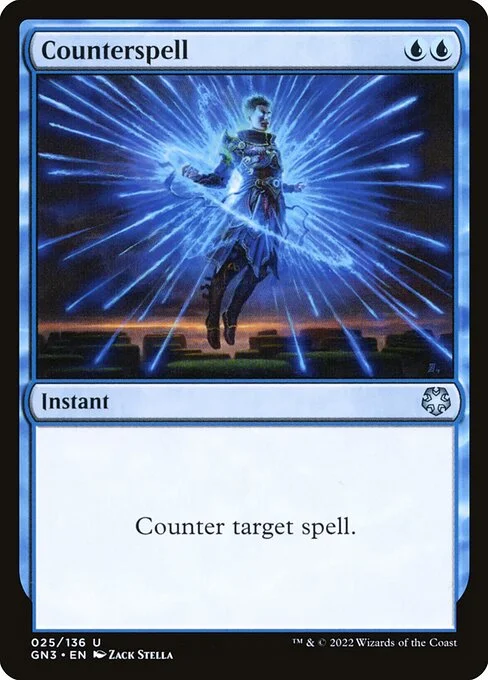 Counterspell, carta Magic di tipo Instant illustrata da Zack Stella