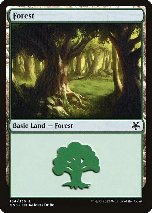 Forest, carta Magic di tipo Basic Land — Forest illustrata da Jonas De Ro