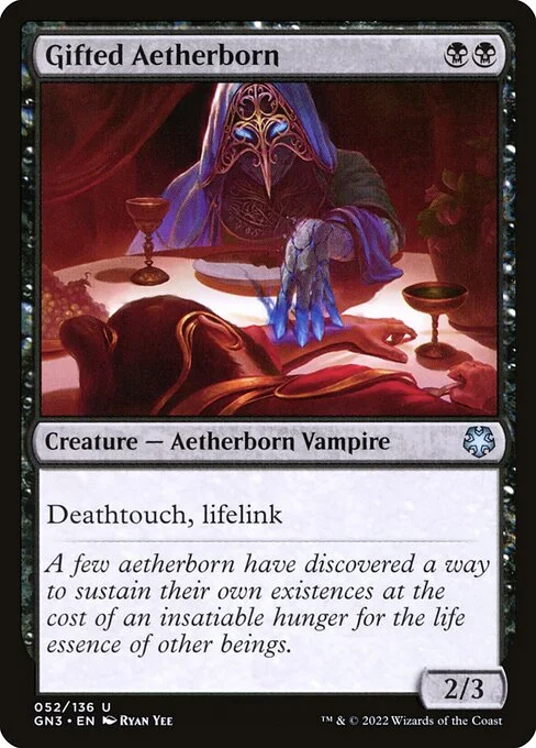 Gifted Aetherborn, carta Magic di tipo Creature — Aetherborn Vampire illustrata da Ryan Yee