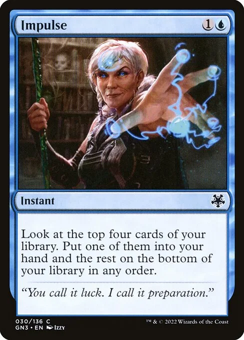 Impulse, carta Magic di tipo Instant illustrata da Izzy