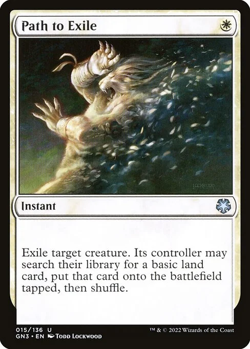 Path to Exile, carta Magic di tipo Instant illustrata da Todd Lockwood