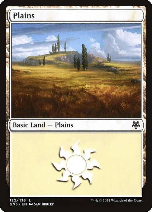 Plains, carta Magic di tipo Basic Land — Plains illustrata da Sam Burley