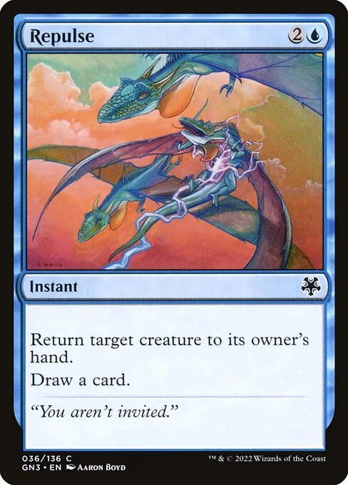 Repulse, carta Magic di tipo Instant illustrata da Aaron Boyd
