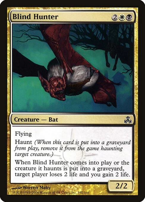 Blind Hunter, carta Magic di tipo Creature — Bat illustrata da Warren Mahy