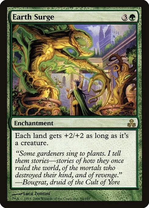 Earth Surge, carta Magic di tipo Enchantment illustrata da Luca Zontini
