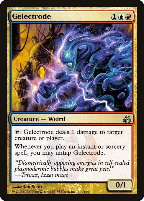 Gelectrode, carta Magic di tipo Creature — Weird illustrata da Dan Murayama Scott