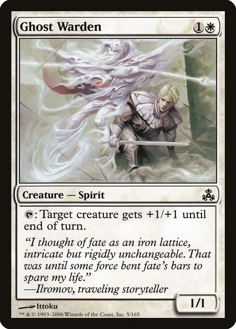 Ghost Warden, carta Magic di tipo Creature — Spirit illustrata da Ittoku