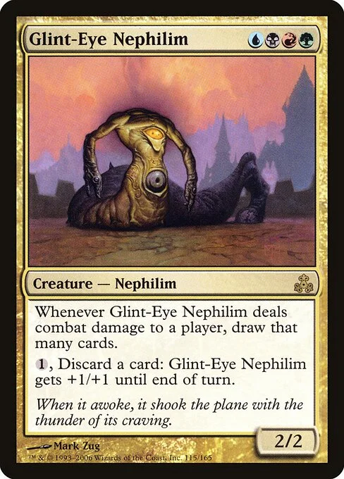 Glint-Eye Nephilim, carta Magic di tipo Creature — Nephilim illustrata da Mark Zug
