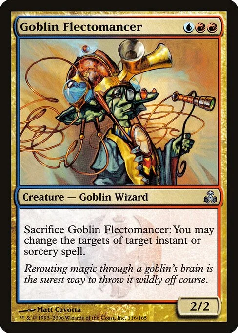 Goblin Flectomancer, carta Magic di tipo Creature — Goblin Wizard illustrata da Matt Cavotta