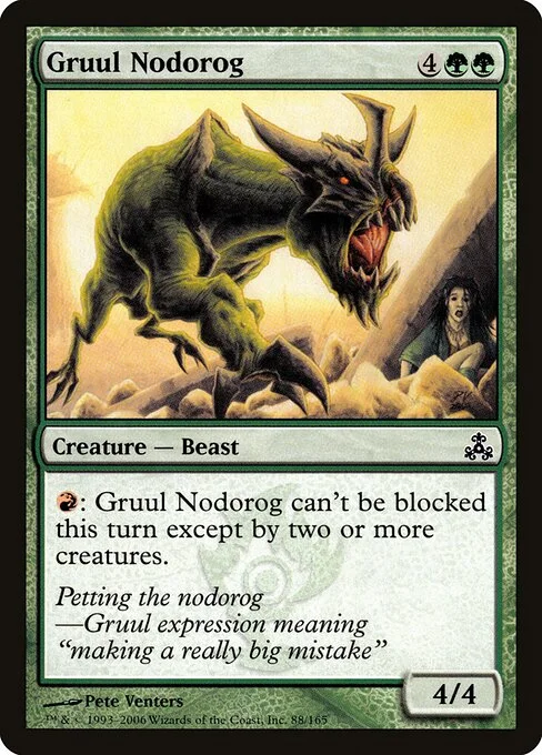 Gruul Nodorog, carta Magic di tipo Creature — Beast illustrata da Pete Venters