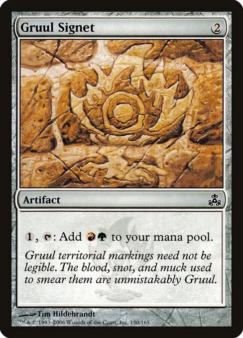 Gruul Signet, carta Magic di tipo Artifact illustrata da Greg Hildebrandt