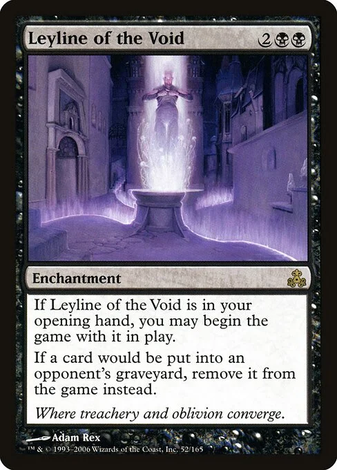 Leyline of the Void, carta Magic di tipo Enchantment illustrata da Adam Rex