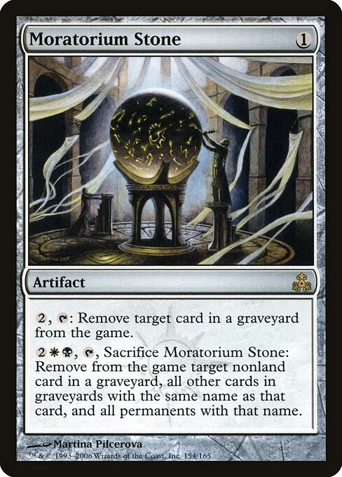 Moratorium Stone, carta Magic di tipo Artifact illustrata da Martina Pilcerova