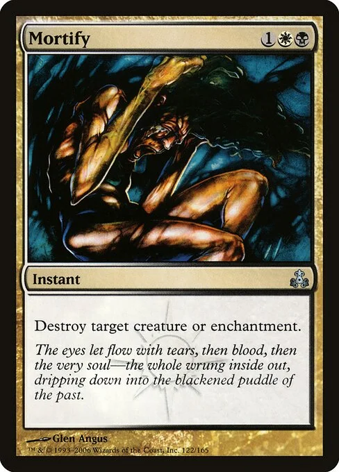 Mortify, carta Magic di tipo Instant illustrata da Glen Angus