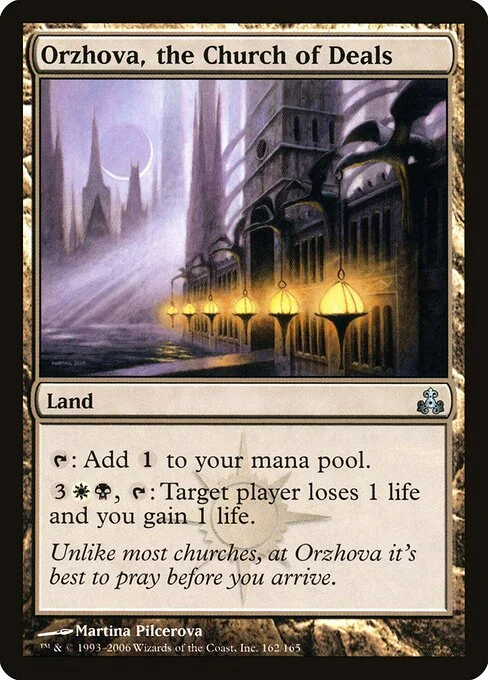 Orzhova, the Church of Deals, carta Magic di tipo Land illustrata da Martina Pilcerova