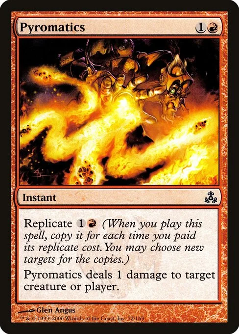 Pyromatics, carta Magic di tipo Instant illustrata da Glen Angus