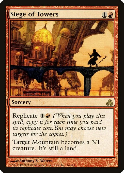 Siege of Towers, carta Magic di tipo Sorcery illustrata da Anthony S. Waters